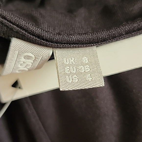 ASOS DESIGN Black Wrap Front Jersey Jumpsuit - Picture 7 of 9